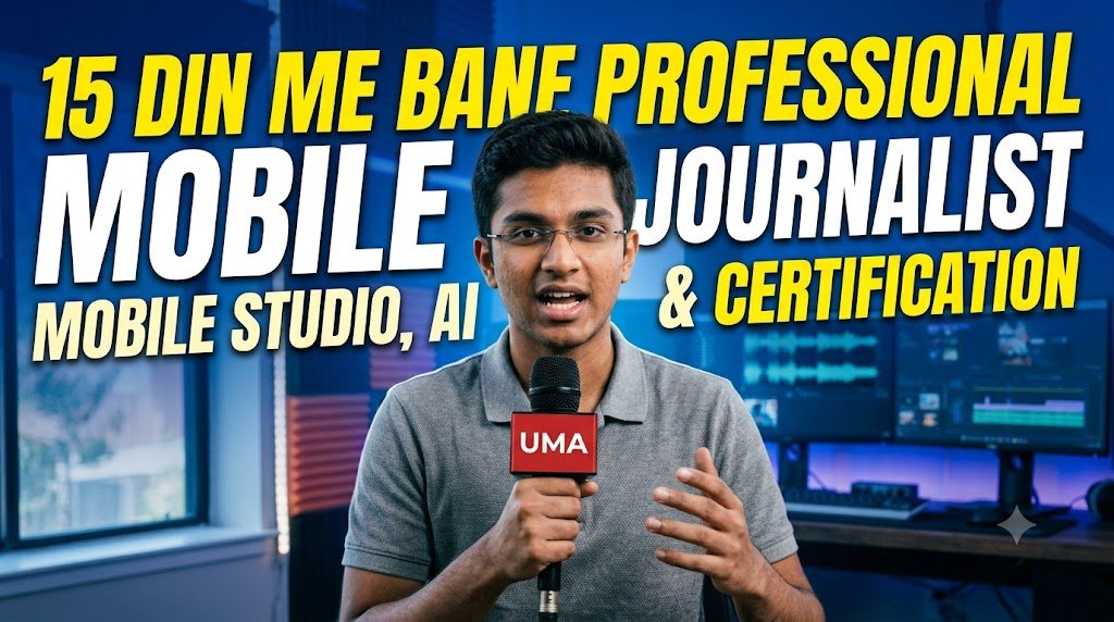 Mobile Journalism (MoJo) Mastery: 15 दिनों में अपने स्मार्टफोन को बनाएं 4K न्यूज़ स्टूडियो